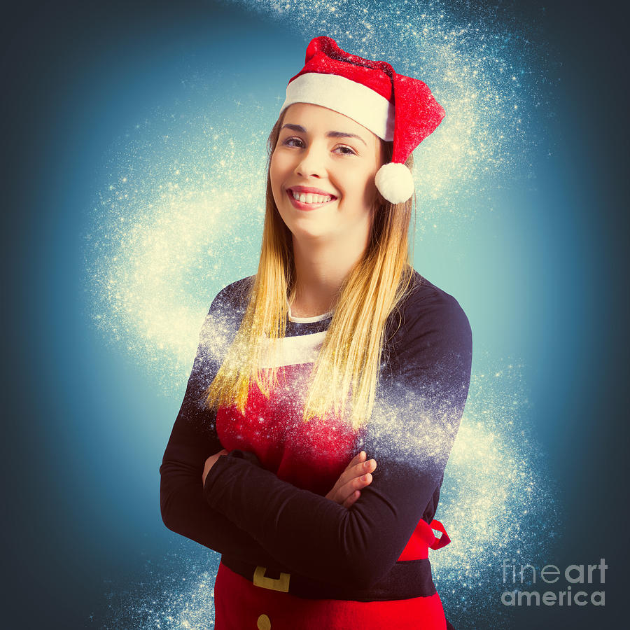 Elf wrapped up in the magic of christmas Photograph by Jorgo Photography