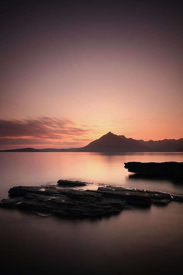 Elgol Sunset Afterglow Photograph by Grant Glendinning
