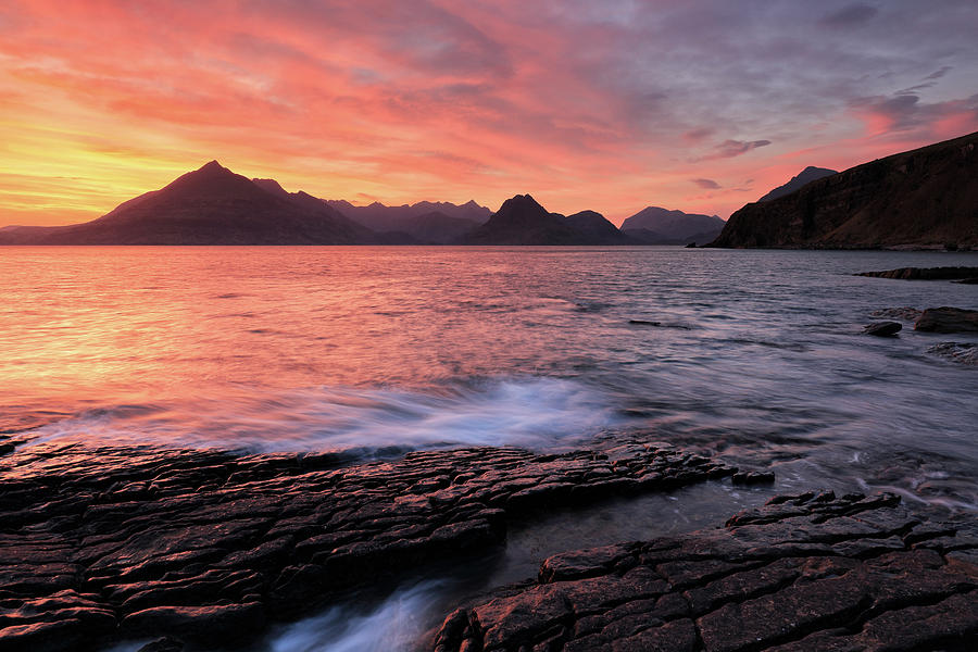 Elgol Sunset - Isle of Skye 2 Photograph by Grant Glendinning