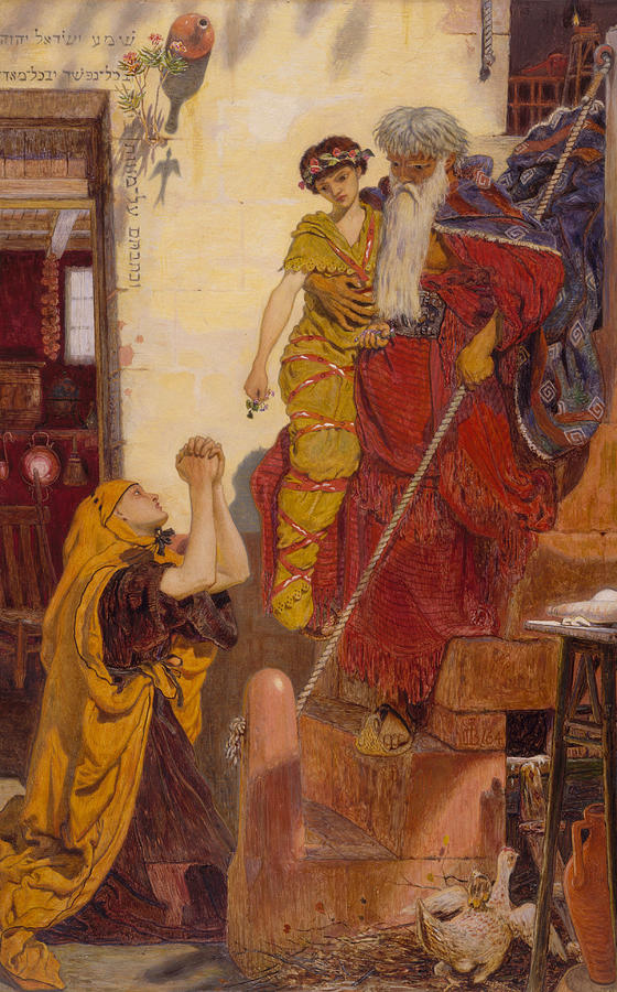 Elijah and the Widows Son Painting by Ford Madox Brown