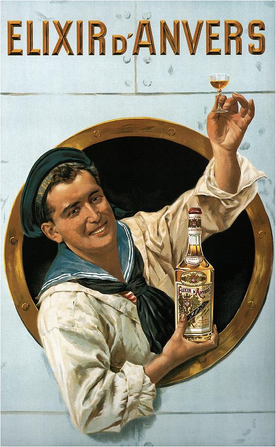 Elixir Danvers - Beverages Poster - Vintage Advertising Poster Mixed Media