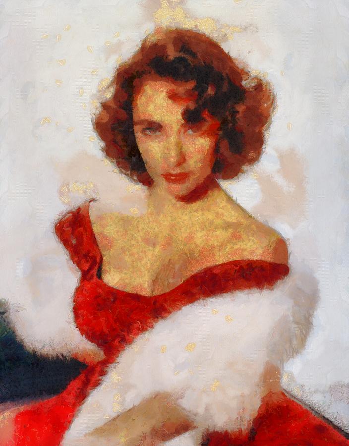 Elizabeth Taylor Actress Painting