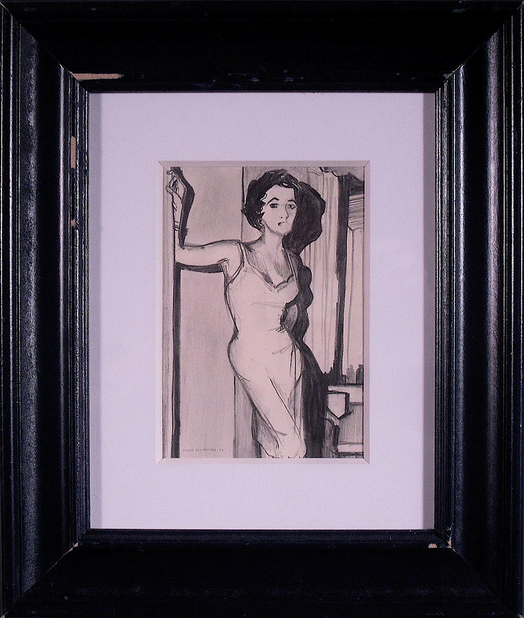 Woman Drawing - Elizabeth Taylor by Jared Carpenter