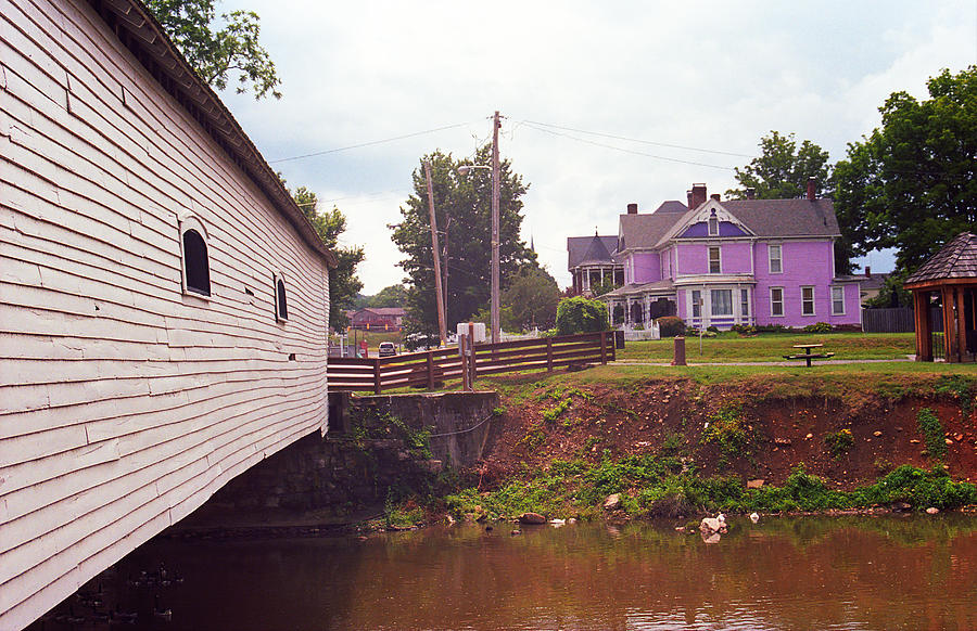 Elizabethton, Tennessee - Covered Bridge and Mansion 2008 Photograph by Frank Romeo