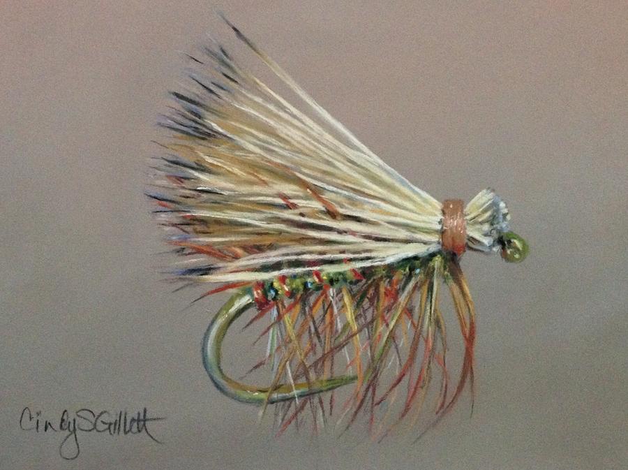 Elk Hair Caddis Painting by Cindy Gillett | Fine Art America