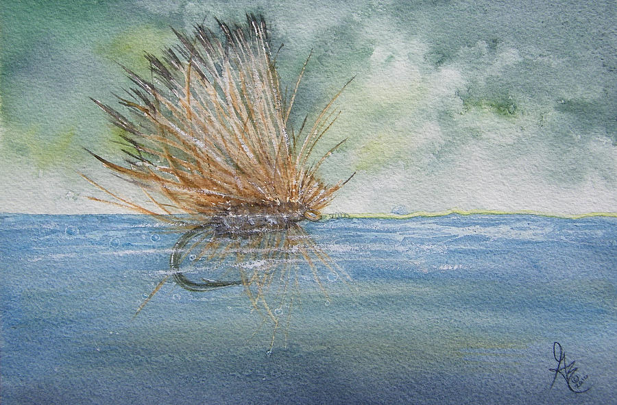 Elk Hair Caddis Painting by Gale Cochran-Smith