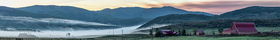 Elk River Fog at Sunrise Photograph by Daniel Hebard