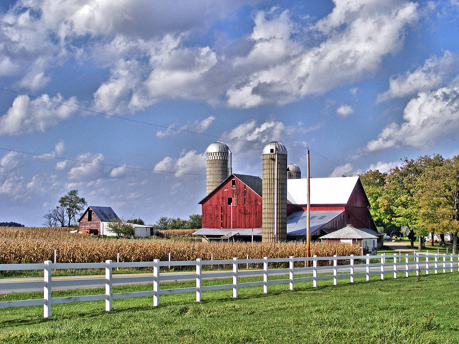 Elkhart County Farm - Indiana Photograph by Ben Prepelka