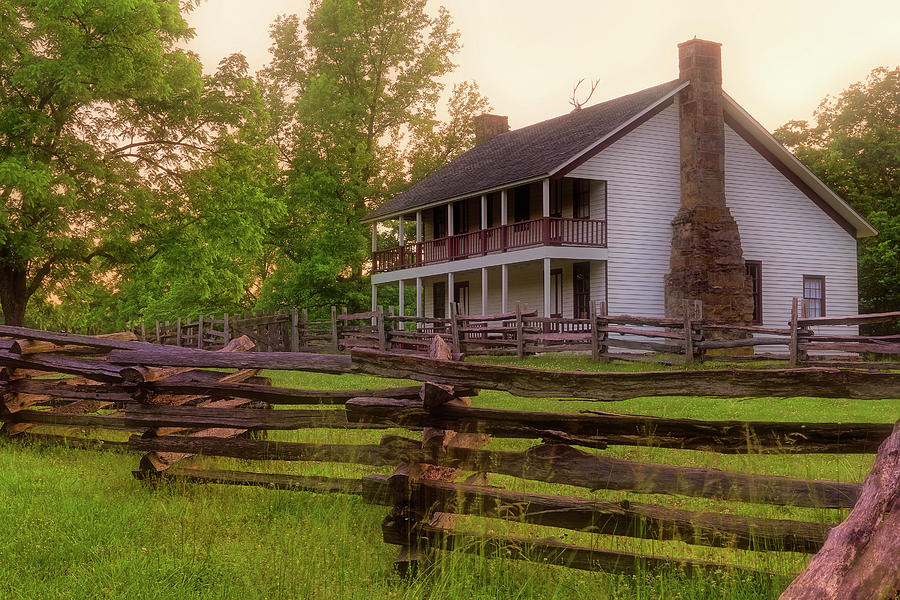 Elkhorn Tavern at Pea Ridge - Arkansas - Civil War Photograph by Jason Politte