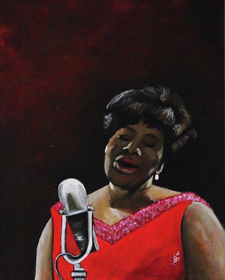 Ella Fitzgerald Painting by Kim Selig. 