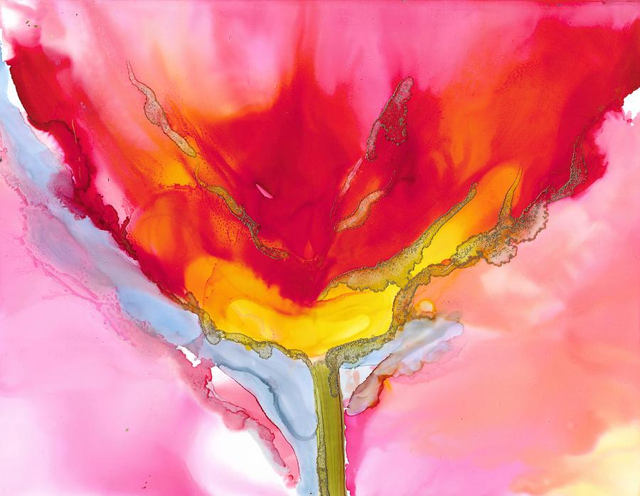 Ellens Tulip 1 Painting by Bonny Butler