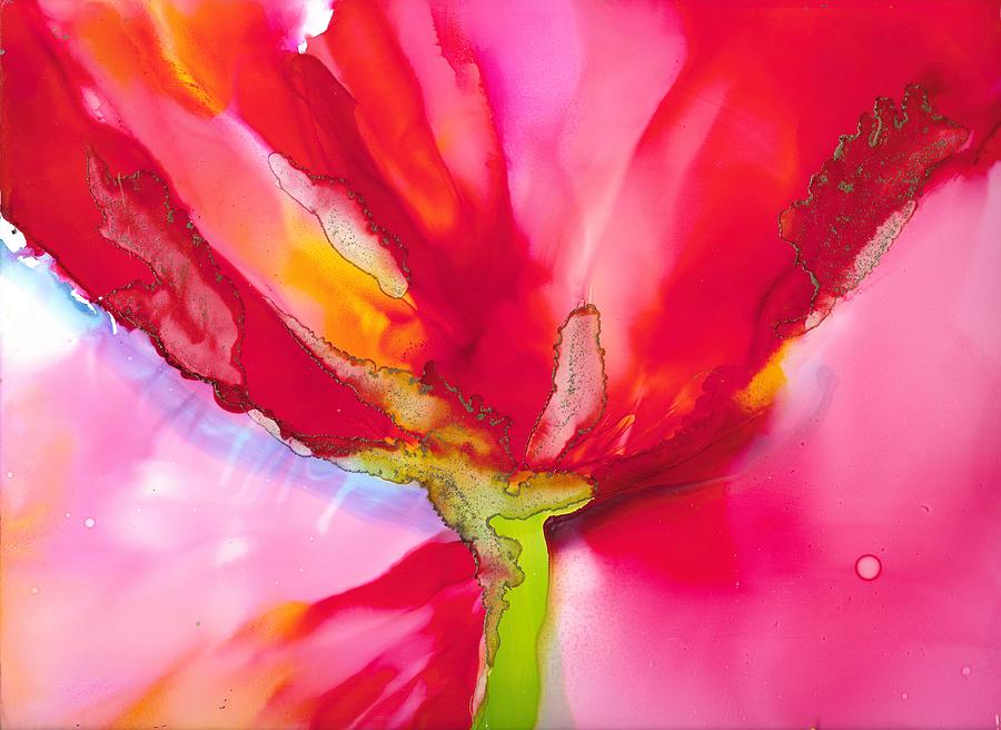 Ellens Tulip 2 Painting by Bonny Butler