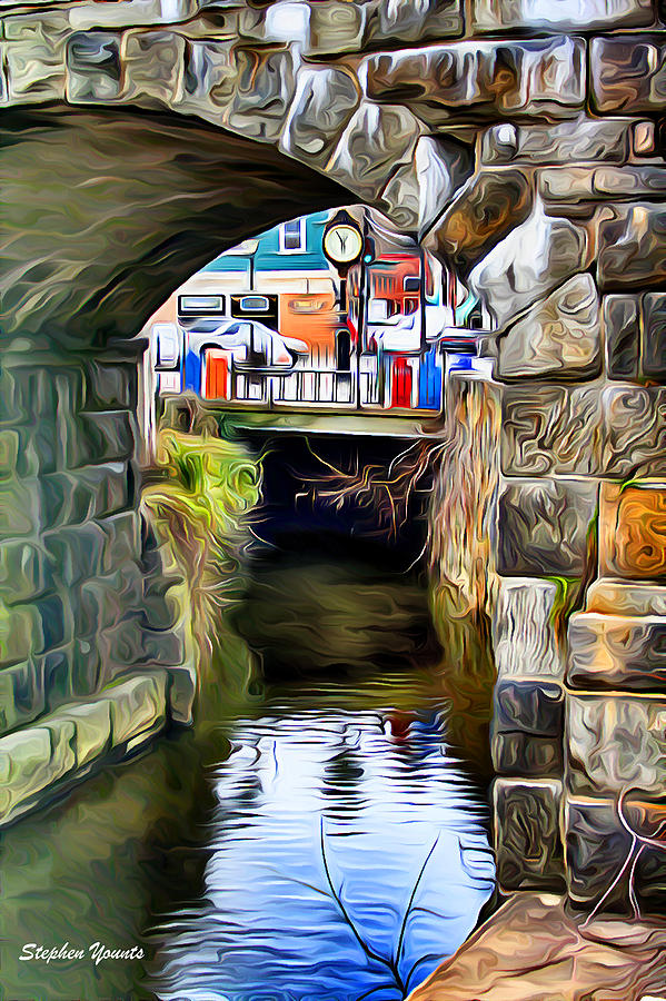 Ellicott City Bridge Arch Digital Art by Stephen Younts