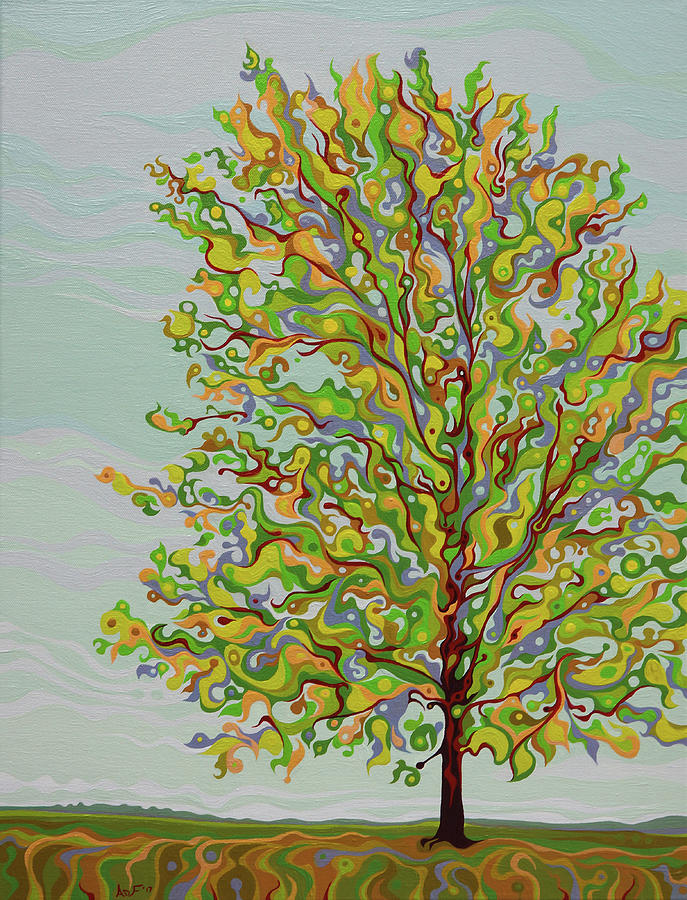 Ellies Tree Painting by Amy Ferrari