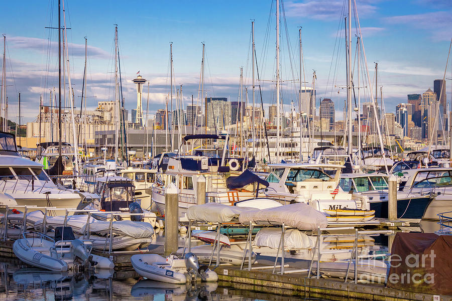 Elliot Bay Harbor Seattle Photograph by Jerry Fornarotto