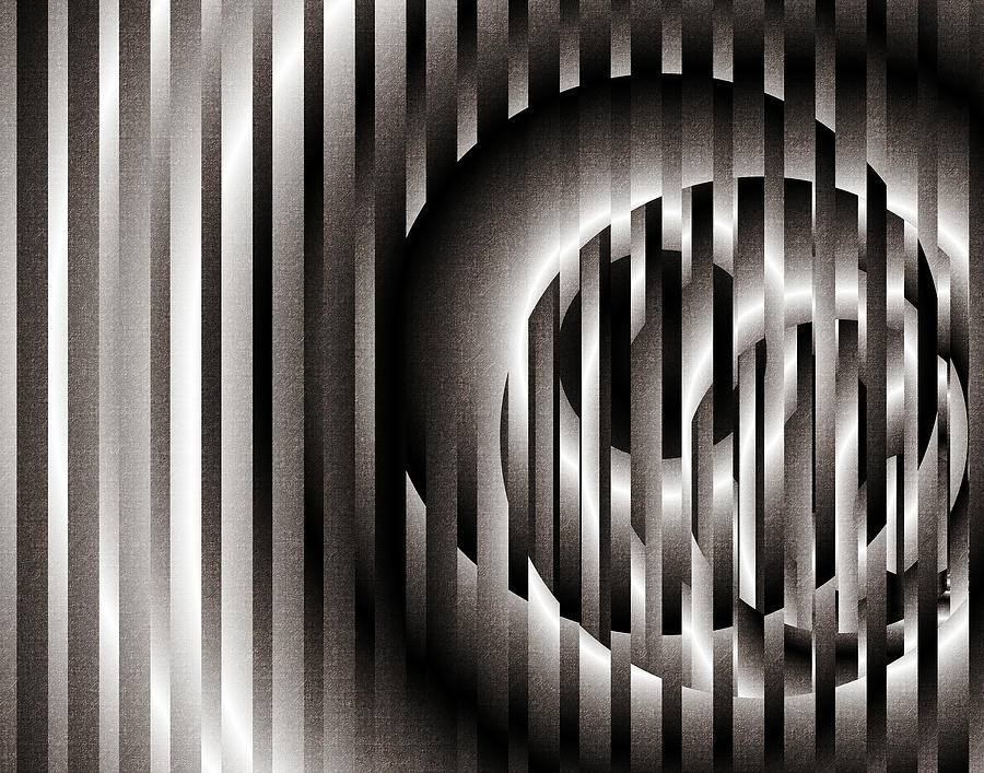 Ellipse on Grid Digital Art by Richard Ortolano