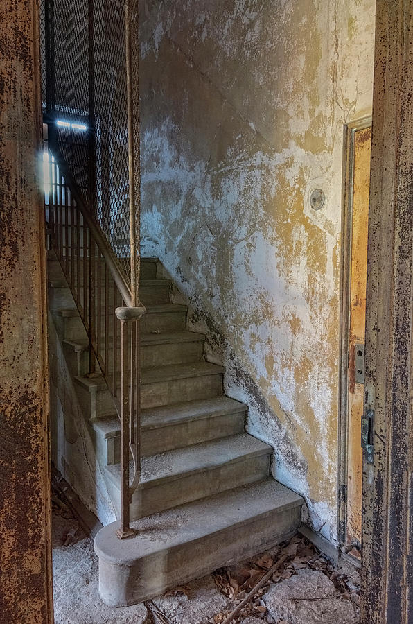 Ellis Island Stairs Photograph by Tom Singleton