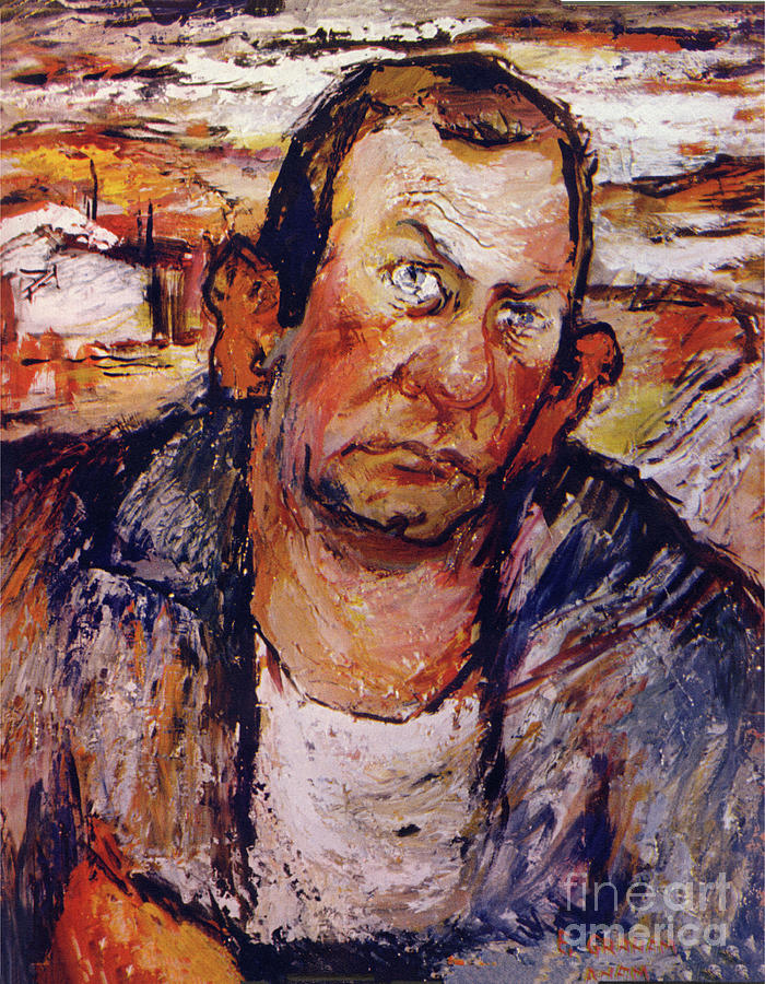 Psychological Photograph - Ellwood Grahams psychological study of John Steinbeck  by Monterey County Historical Society