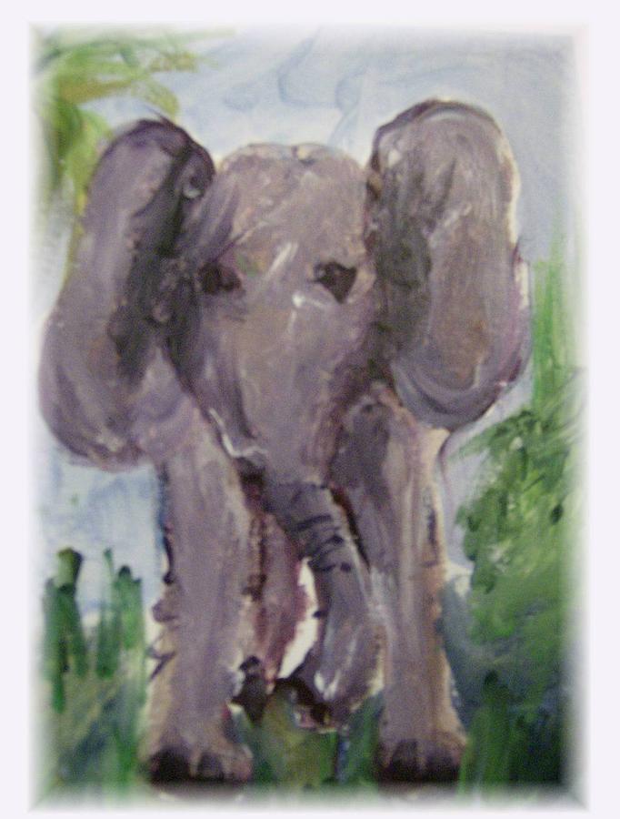 Elly Phant Painting by Mickey Bissell - Fine Art America