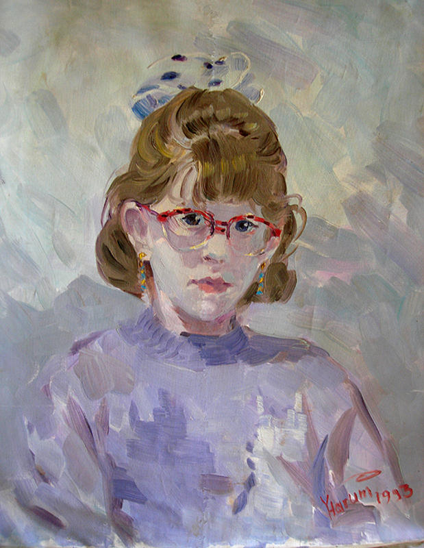 Portrait Painting - Elona by Ylli Haruni