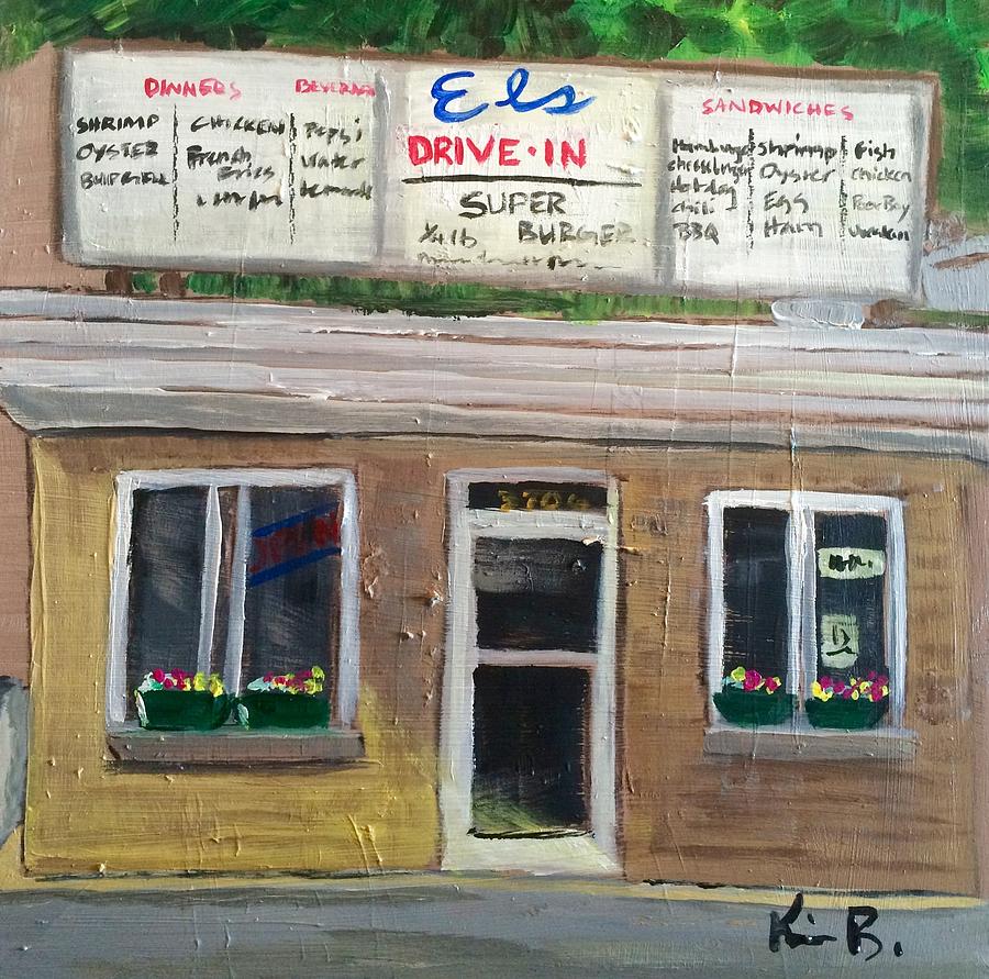 El's Drive In Painting by Kimberly Balentine - Fine Art America