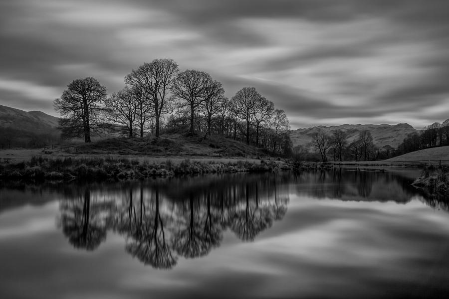 Winter Photograph - Elterwater Reflections by Gerard Pearson