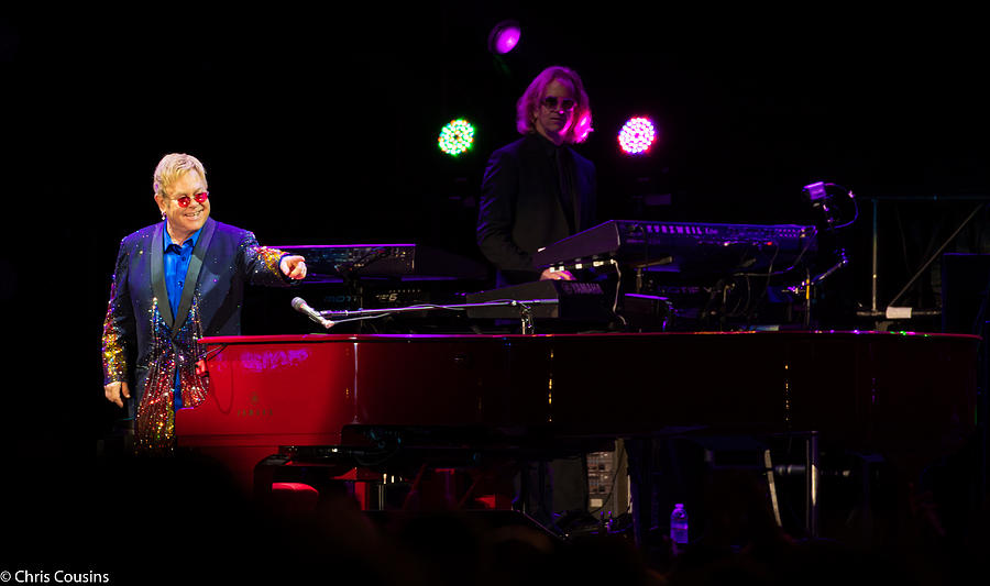 Elton - Enjoying the show Photograph by Chris Cousins