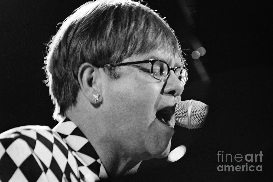 Elton John Photograph - Elton John-0137 by Gary Gingrich Galleries
