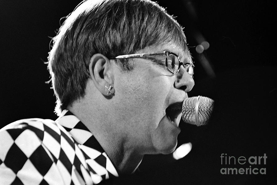 Elton John Photograph - Elton John-0139 by Gary Gingrich Galleries