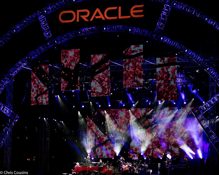 Elton John at Oracle Open World in 2015 Photograph by Chris Cousins
