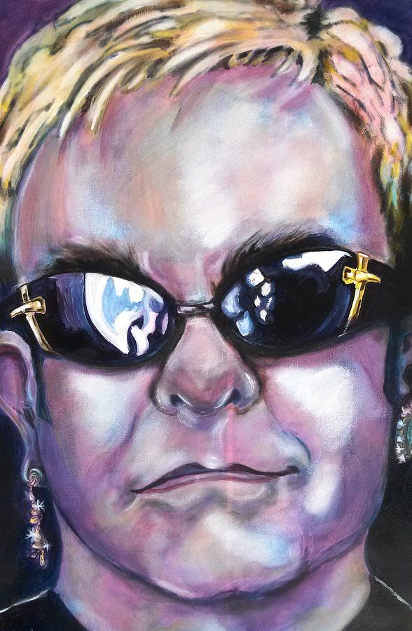 Elton John Painting by Misty Smith