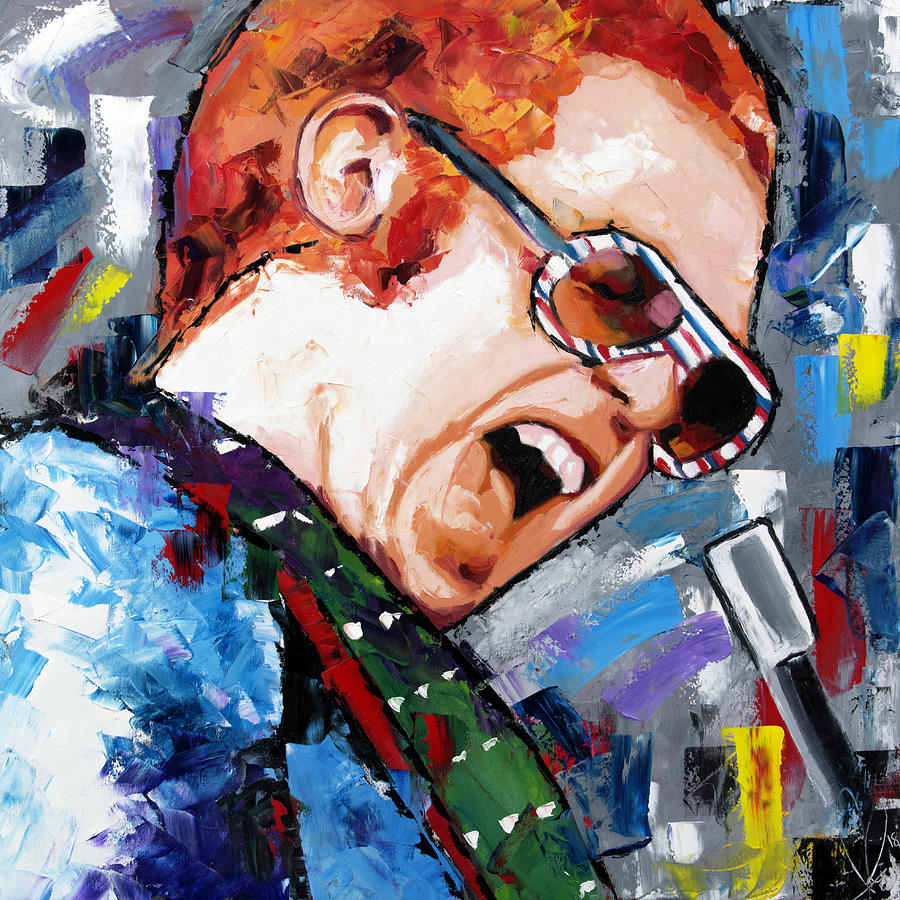 Elton John Painting by Richard Day
