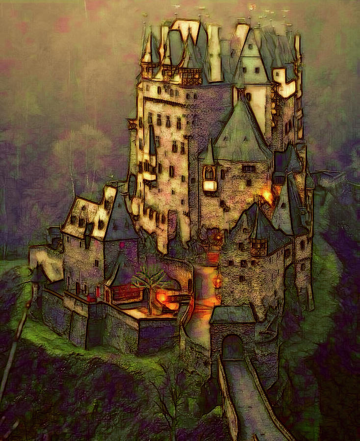 Eltz Castle Digital Art by Michael Cleere