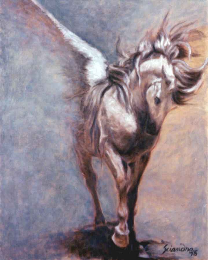 Elusive Equus Painting by Sciandra  