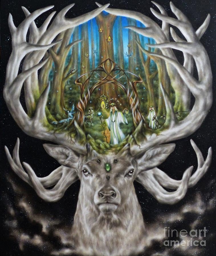 Fantasy Painting - Elvenwood by Toni Taylor Fantasy Painting - Elvenwood by Toni Taylor