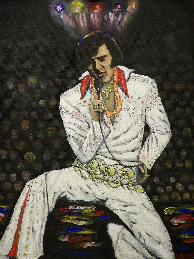 Elvis Painting by Charles Vaughn