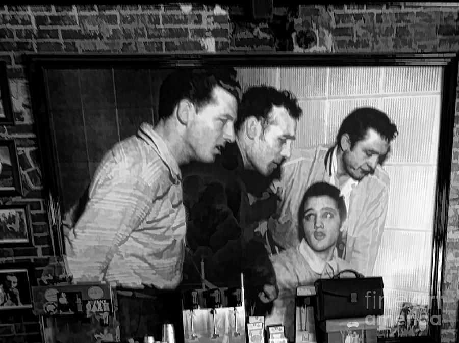Elvis, Jerry Lee, Johnny Cash Sun Studio Memphis  Photograph by Chuck Kuhn