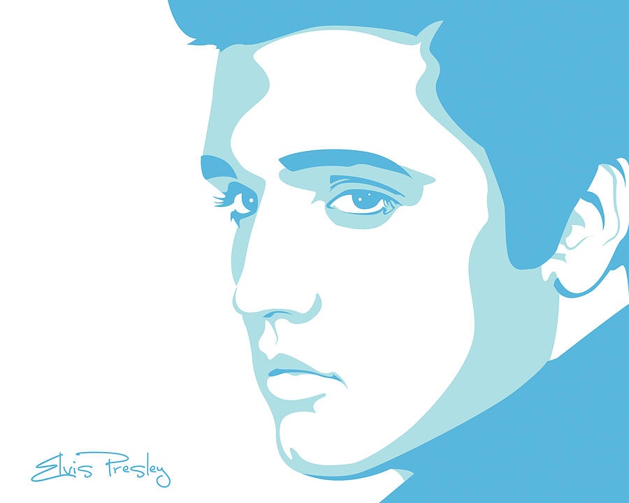 Rock And Roll Digital Art - Elvis by Mike Maher