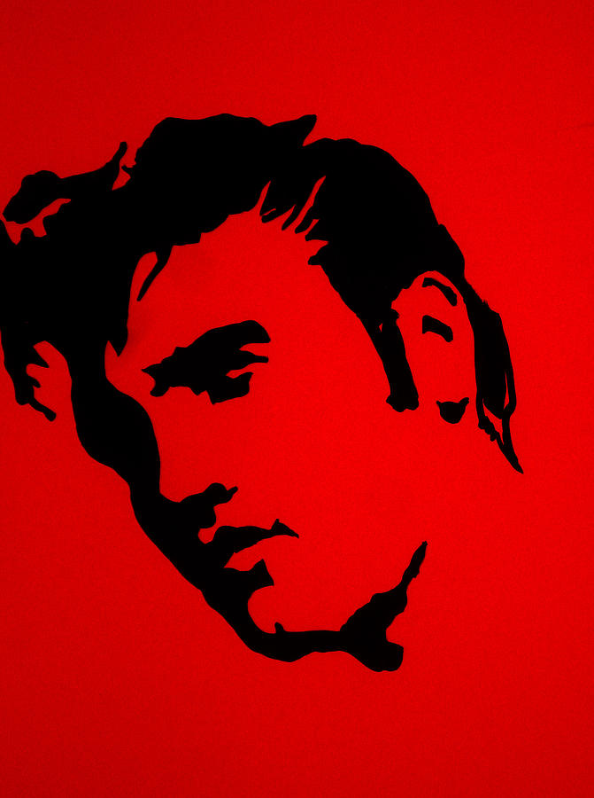 elvis on the set of True Blood Painting by Robert Margetts