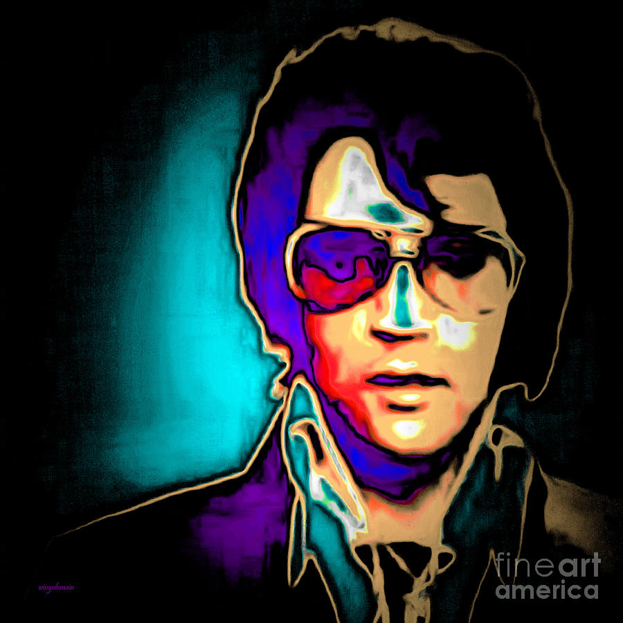 Elvis Presley 20151218 square Photograph by Wingsdomain Art and Photography