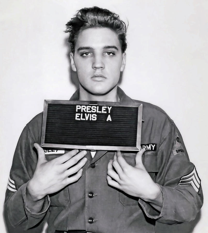 Elvis Presley Army Mugshot 1960 Daniel Hagerman 
