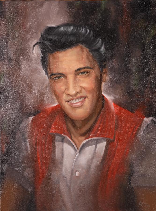 Elvis Presley Painting by Gary M Long