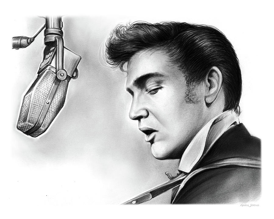 Elvis Presley Drawing by Greg Joens