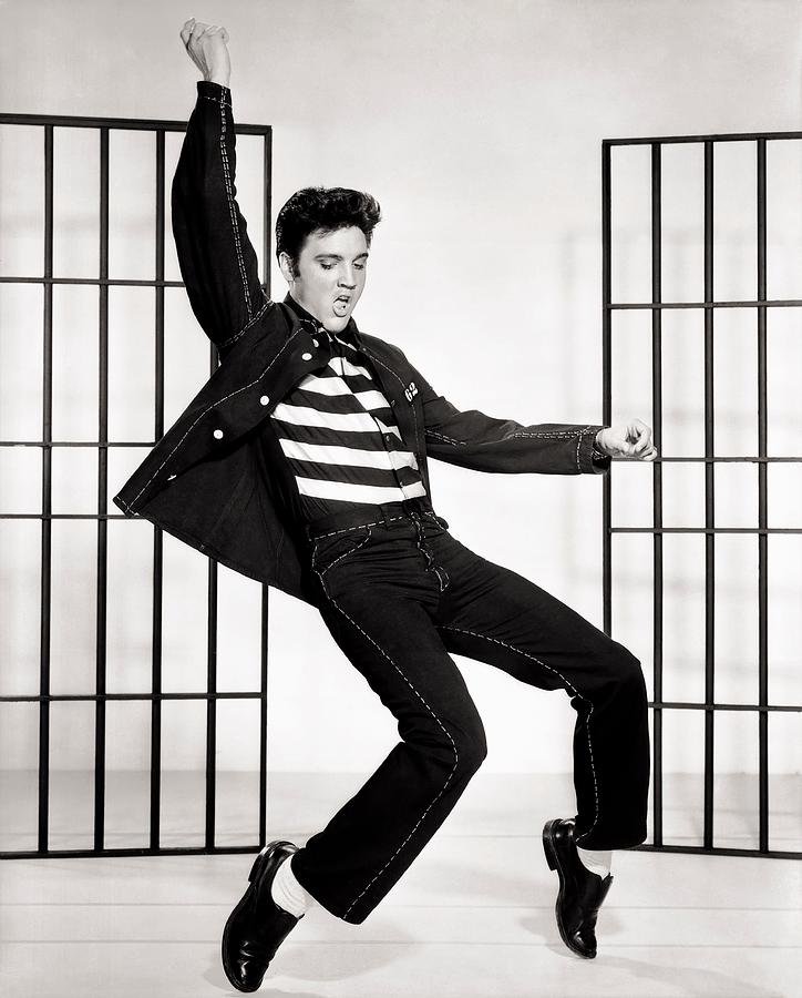 Elvis Presley Photograph - Elvis Presley in Jailhouse Rock 1957 by Mountain Dreams