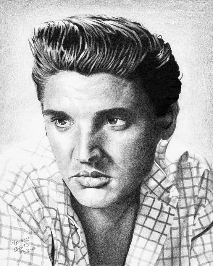 Elvis Presley Drawing by Melissa Spears