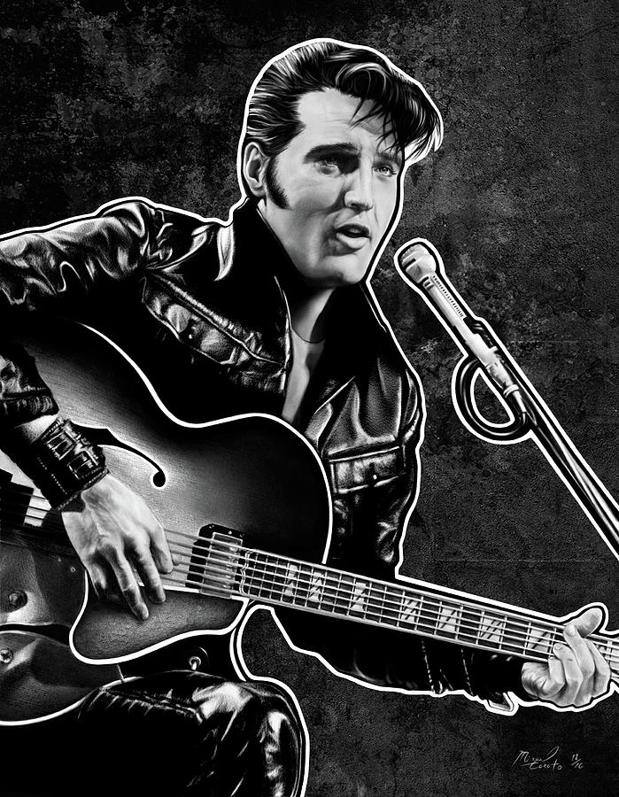 Elvis Presley Drawing by Mizael Canato | Fine Art America