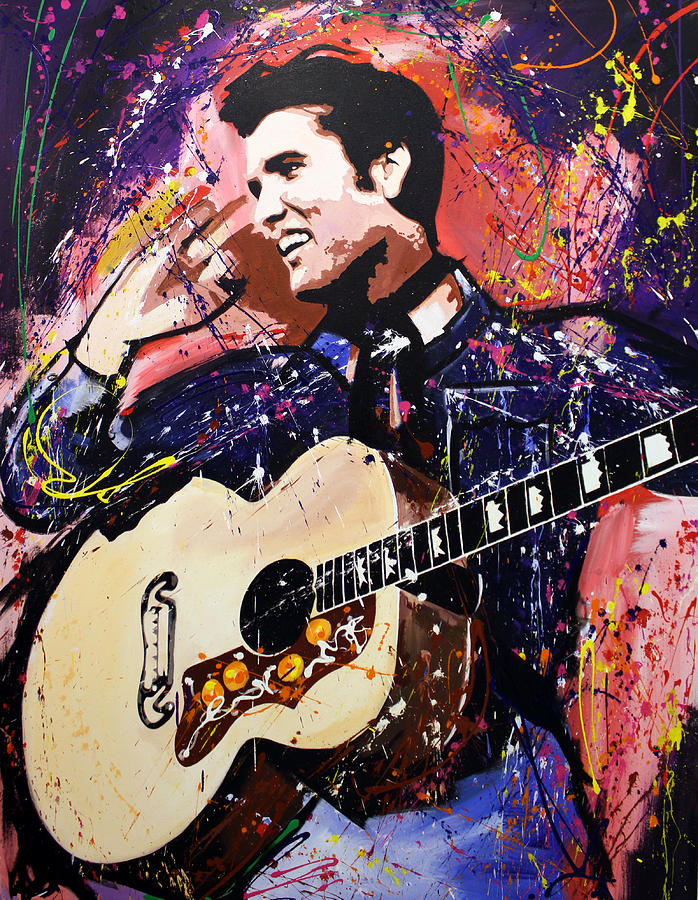 Elvis Presley Painting by Richard Day