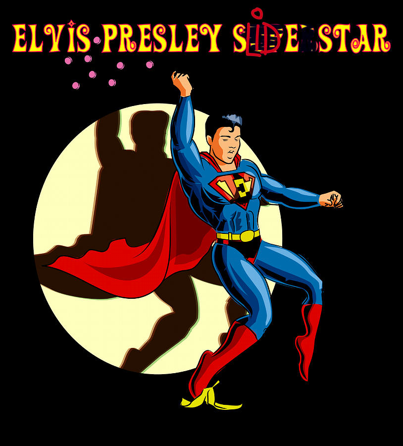 Superman Painting - Elvis Presley SlideStar by Marco Machatschke