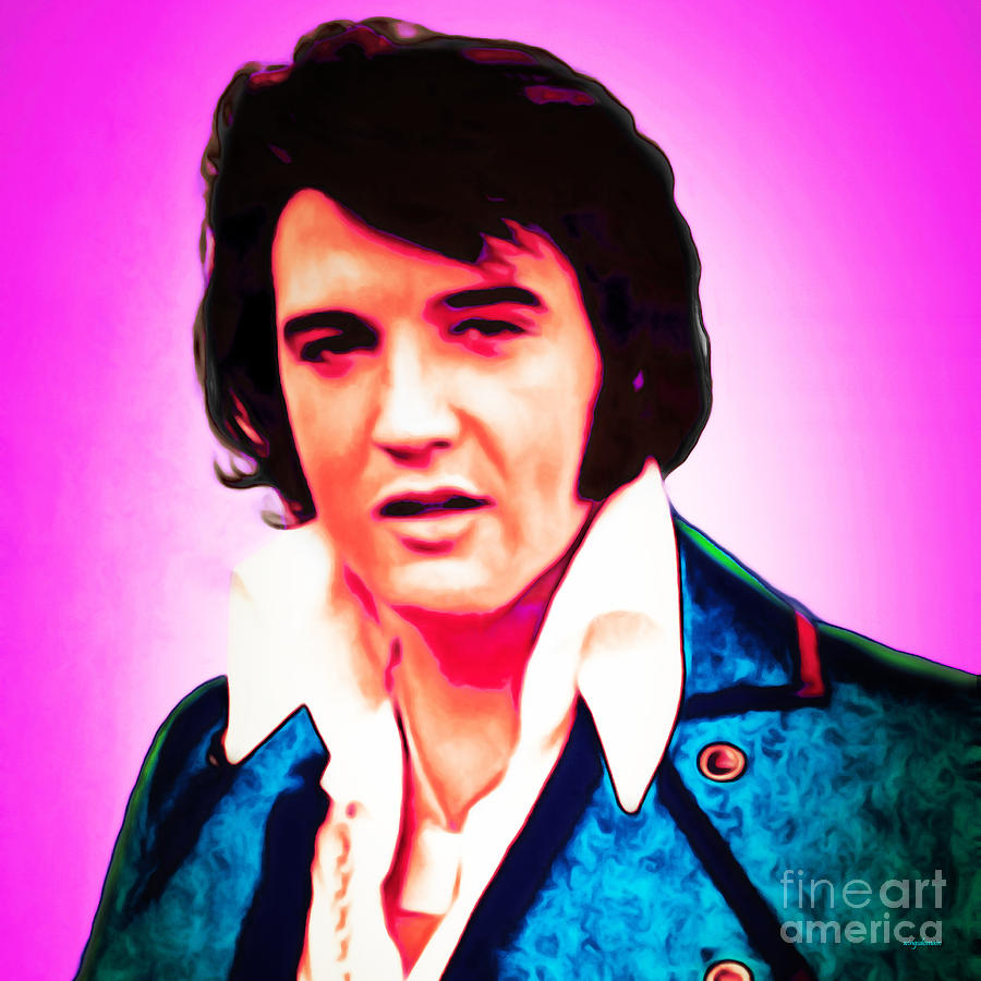Elvis Presley The King 20160117 square Photograph by Wingsdomain Art and Photography