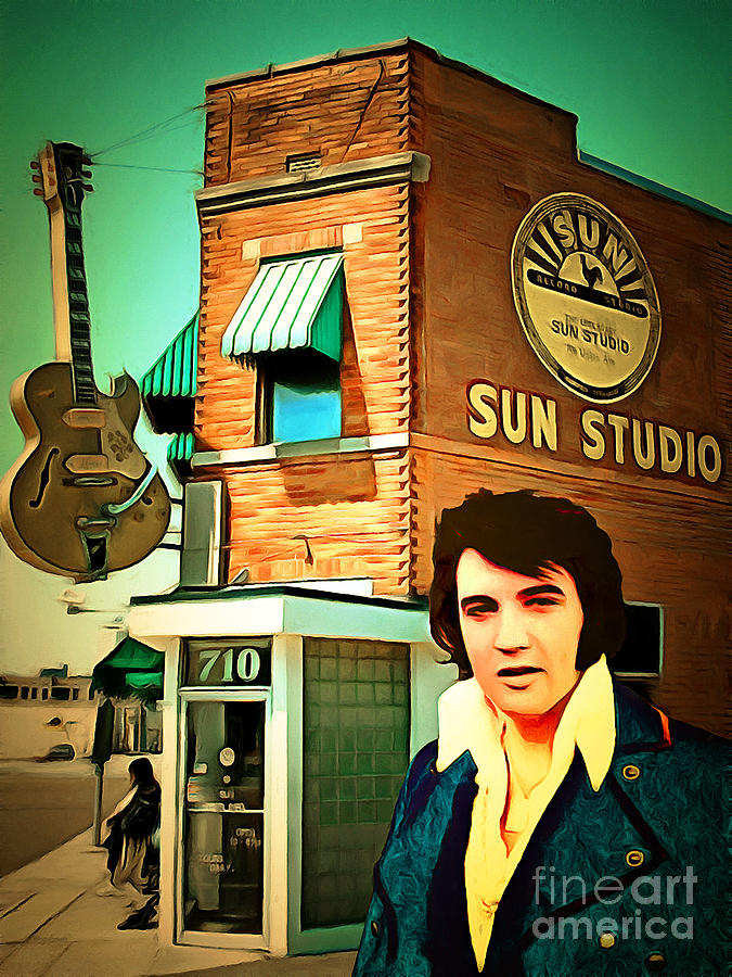 Elvis Presley Photograph - Elvis Presley The King At Sun Studio Memphis Tennessee 20160216 by Wingsdomain Art and Photography